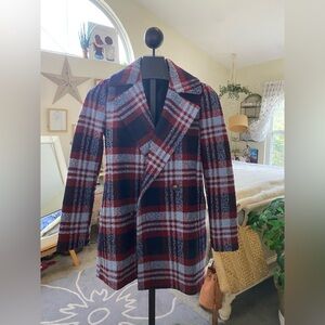 Red and Black Plaid Jacket